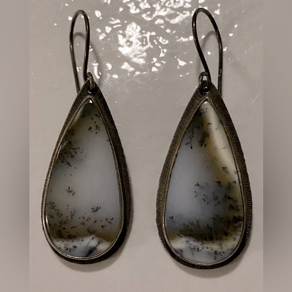 Dendritic Opal Sterling Earrings